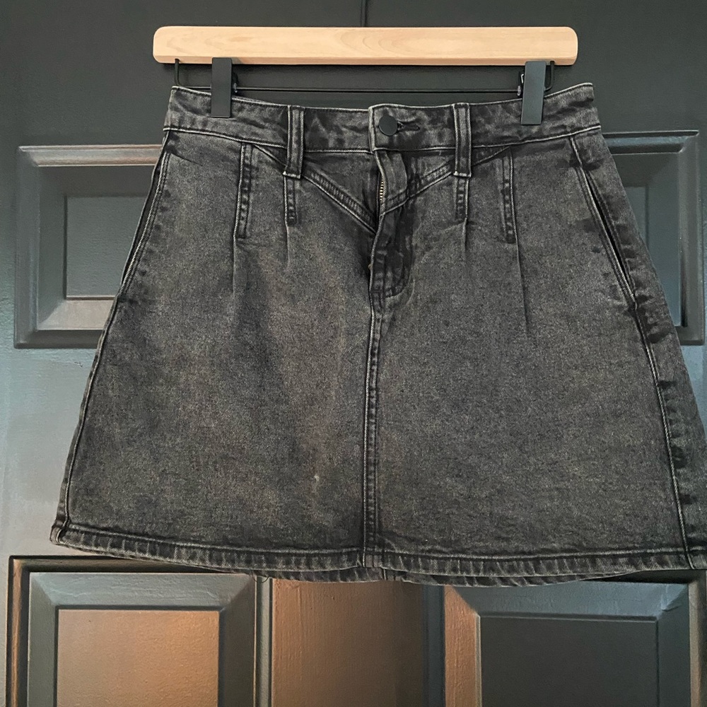 Cello black denim mini skirt